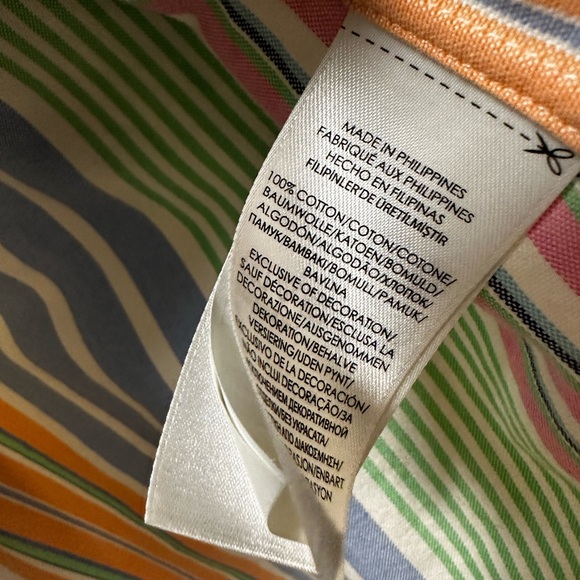 Ralph Lauren button down long sleeve shirt. Pastel / spring / easter colors! - Picture 5 of 7